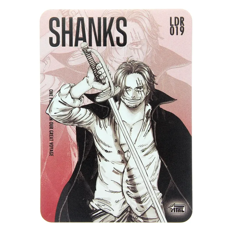 one-piece-trading-card-ldr-11 One Piece Shanks LDR 019 Thick Hit Sketch Trading Card