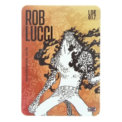 One Piece Rob Lucci LDR 017 Thick Hit Sketch Trading Card