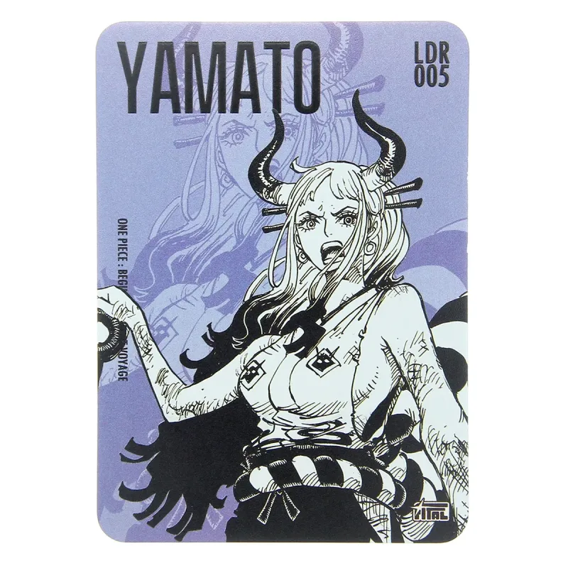 one-piece-trading-card-ldr-25 One Piece Yamato LDR 005 Thick Hit Sketch Trading Card
