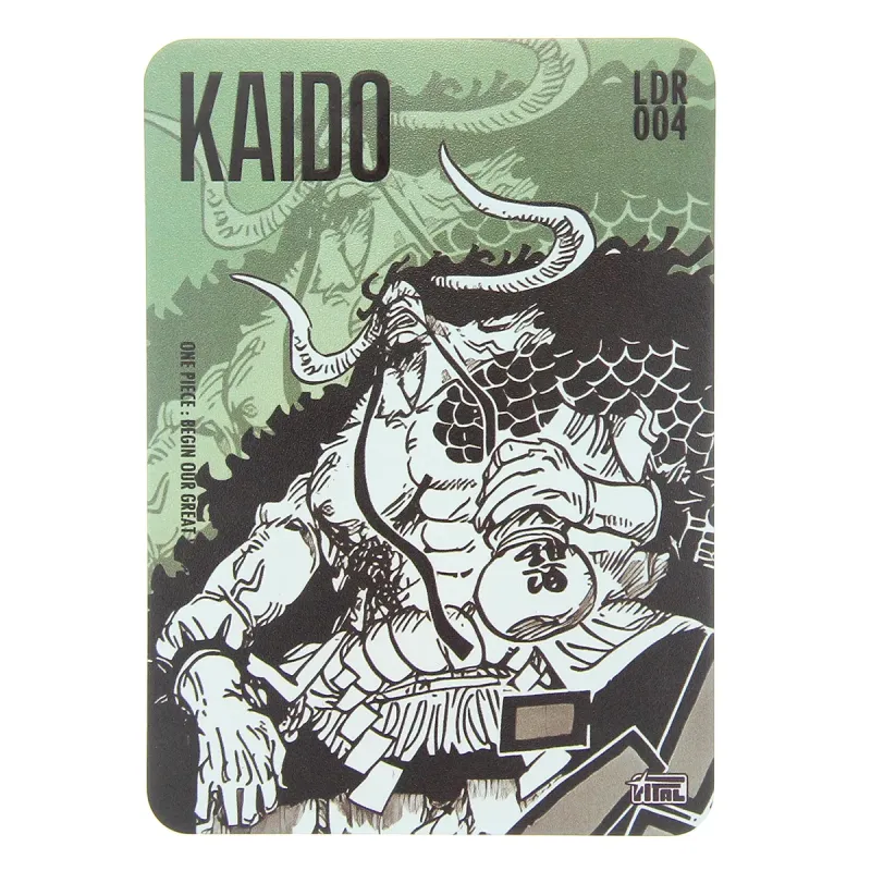 one-piece-trading-card-ldr-26 One Piece Kaido LDR 004 Thick Hit Sketch Trading Card